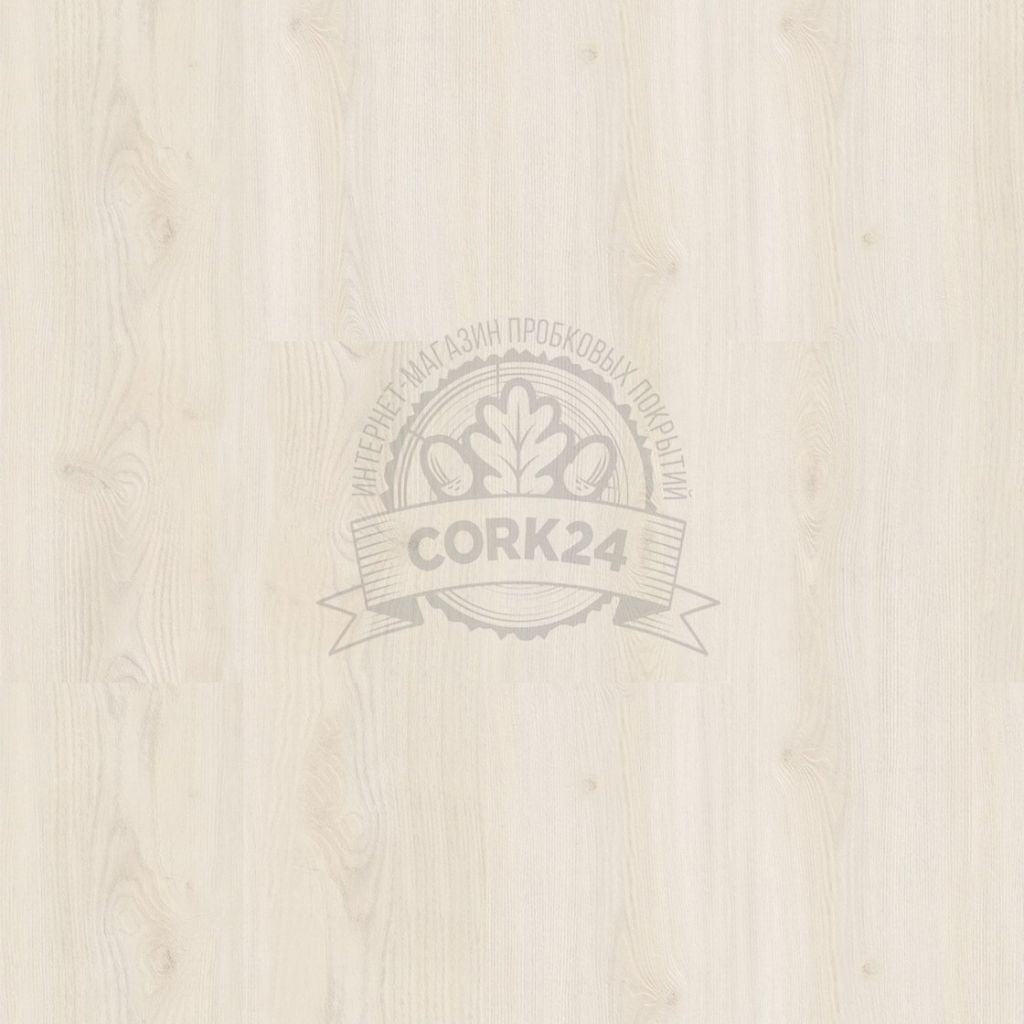 Клеевой пробковый пол Corkstyle Wood Oak Polar White